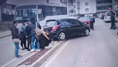El Freni Kazası: Sürücü Yaralandı